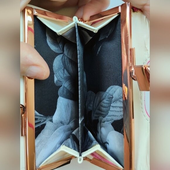 TED BAKER Pink Bow Small Tri Fold Wallet - Picture 11 of 11